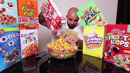 تحدي ١٠،٠٠٠ سعرة من الكورن فليكس || Cereal Challenge 10,000 Calories
