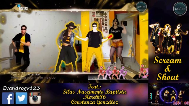 [60FPS] (JD 2017) Scream & Shout COLLAB feat. Constanza Gonzáles, Mereth86, Silas N. B. (Xbox 360)