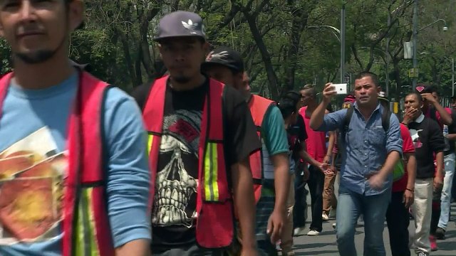 Caravana Viacrucis migrante repudia a Trump en México