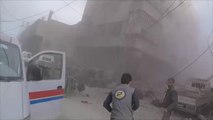 قصف غير مسبوق وقتلى بغاز الكلور في دوما