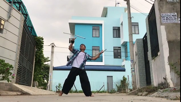 #nunchaku SLOW MOTION. Côn nhị khúc tua chậm. #KANSHOP bán côn nhị khúc