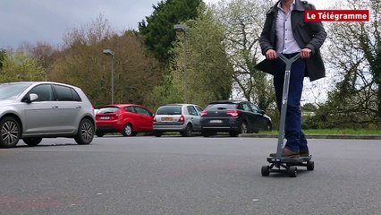 Saint-Brieuc. B-Lev Technology, vient de concevoir un skateboard électrique