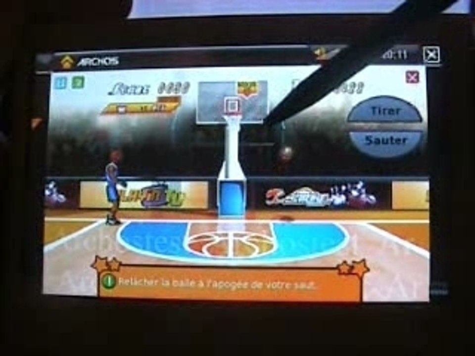 Les jeux sur l'Archos 605 Wifi par ArchosTest.fr