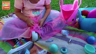 GIANT EASTER EGG HUNT 2017 SURPRISE EGGS | Playtime with Elise | Learn Colors with Kids Play OClock