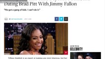 Why Jimmy Fallon Wore a Brad Pitt Mask While Interviewing Tiffany Haddish