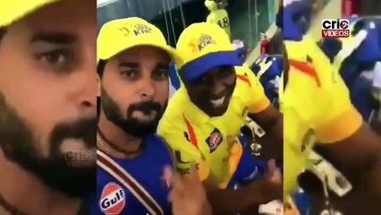 Watch CSK's dressing room celebration after defeating Mumbai Indians by 1 Wicket