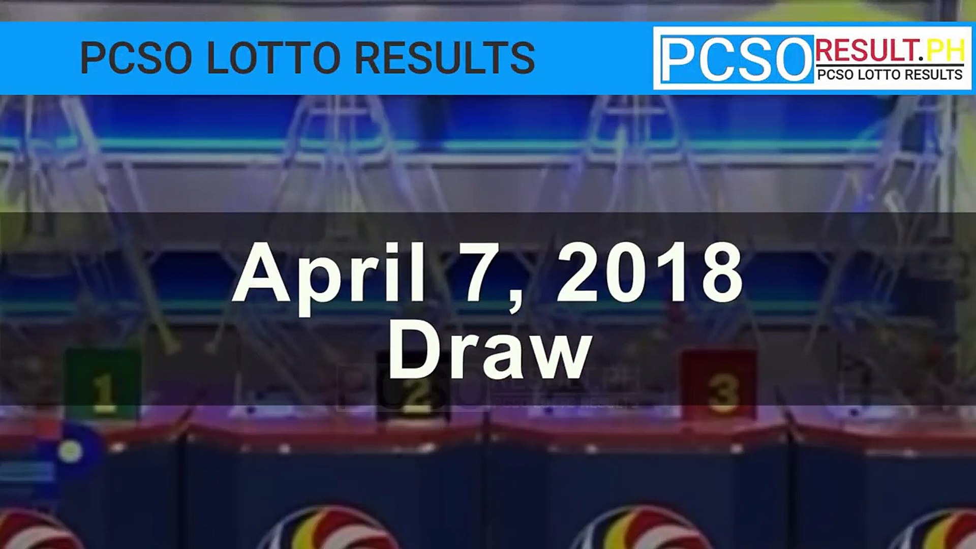 PCSO Lotto Results Today April 7, 2018