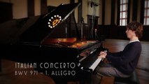 Rafał Blechacz - Johann Sebastian Bach - Italian Concerto - 1. Allegro (Interview/Performance)