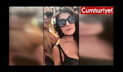 Su kanalında at arabasıyla gezintiye çıktılar...