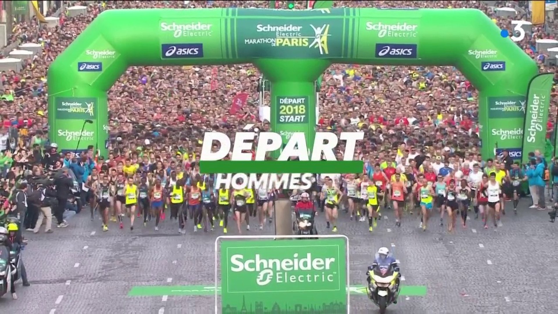 Marathon de Paris 2018 : Le départ de la 42e édition du Marathon de Paris  est donné - Vidéo Dailymotion