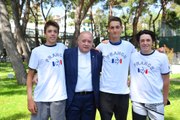 Les vainqueurs de la Winter Cup à la rencontre de l'équipe de France de Coupe Davis