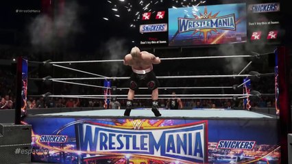 Télécharger la video: WWE 2K18 - Wrestlemania 34 Brock Lesnar vs Roman Reigns _ Epic Match Highlights