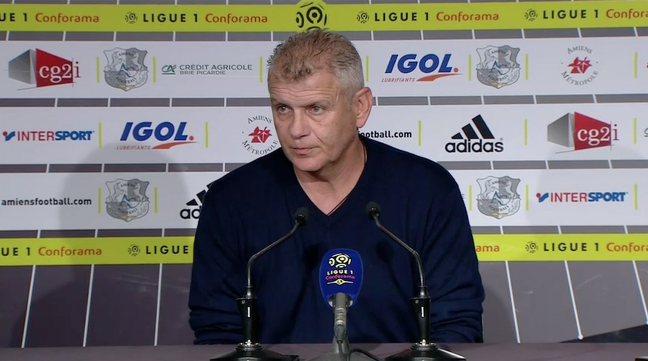 Conférence de presse Patrice Garande après Amiens / Caen