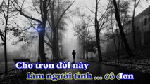 [Karaoke] XIN LÀM NGƯỜI TÌNH CÔ ĐƠN - Châu Kỳ & Hồ Đình Phương (Giọng Nam: Am)