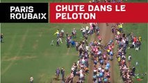 Chute dans le peloton - Paris-Roubaix 2018