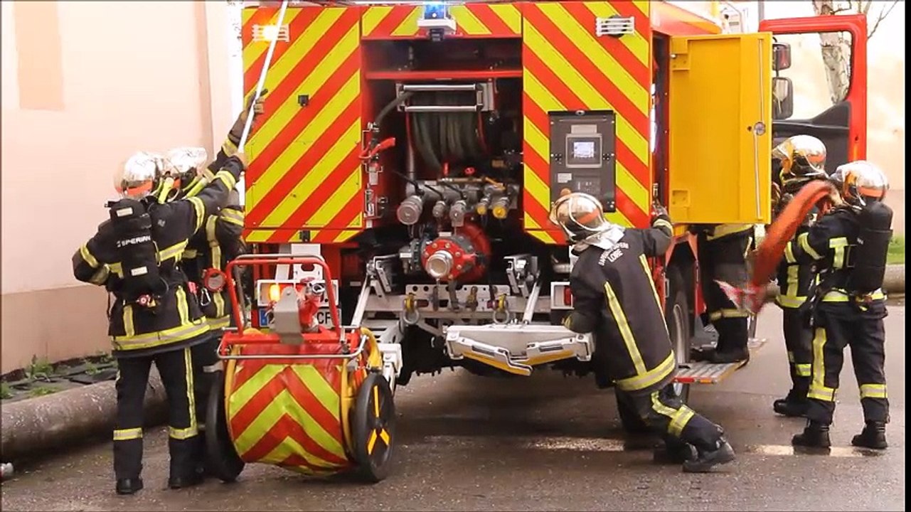 exercice pompiers saint-chamond