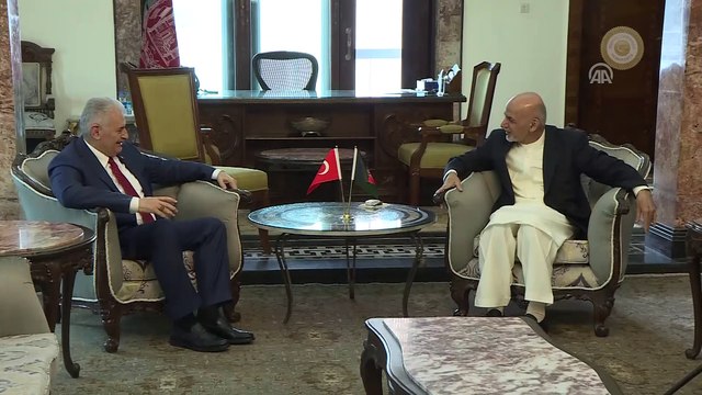 Afganistan Cumhurbaşkanı Gani Başbakan Yıldırım'ı kabul etti - KABİL