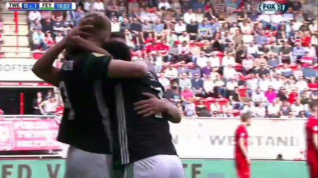 0-1 Jean-Paul Boetius Goal - Twente 0 - 1 Feyenoord - 08.04.2018 (Full Replay)