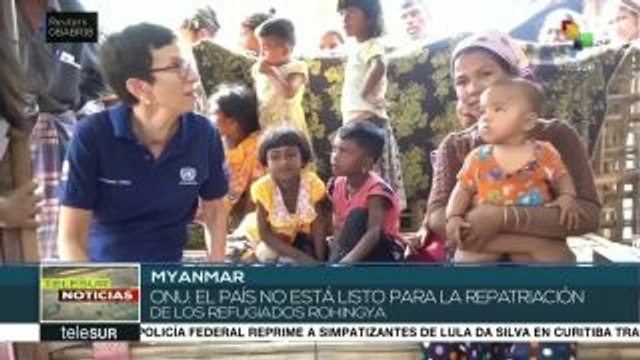 ONU afirma que Myanmar no está listo para repatriación de rohingyas