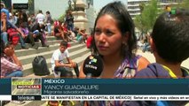 Llega a Ciudad de México caravana de migrantes centroamericanos