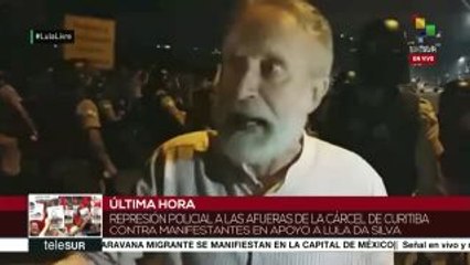Brasil: policía federal reprime a población que apoya a Lula