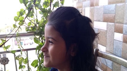 Beautiful Puff hairstyles for children whose hair is small.