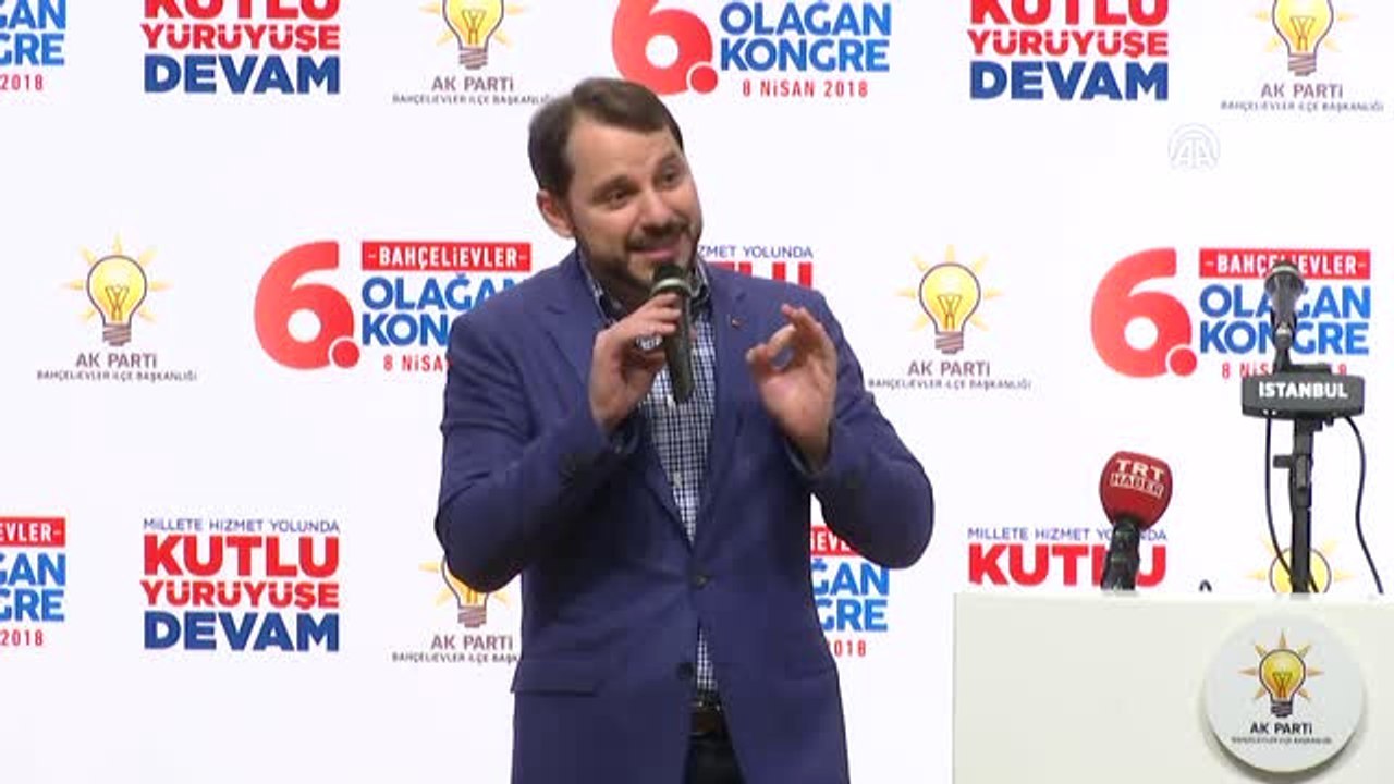 AK Parti Bahçelievler 6. Olağan İlçe Kongresi - Bakan Albayrak (2)