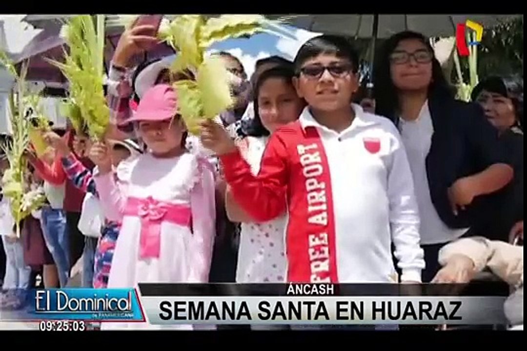 Áncash: fieles vivieron con fervor las actividades por Semana Santa
