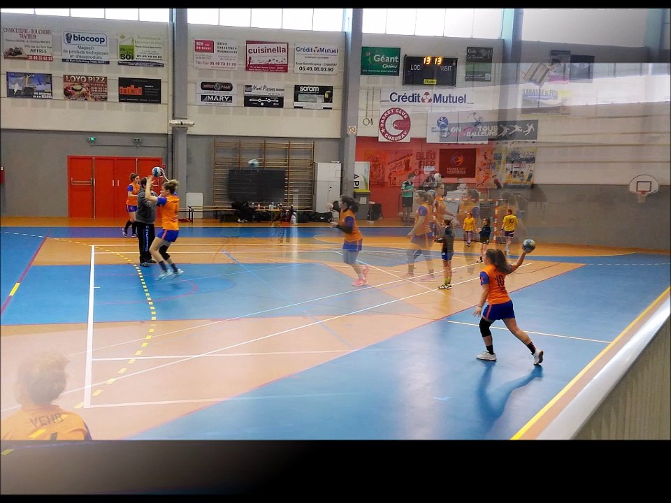 Montage 1 photos du match de coupe -18 filles