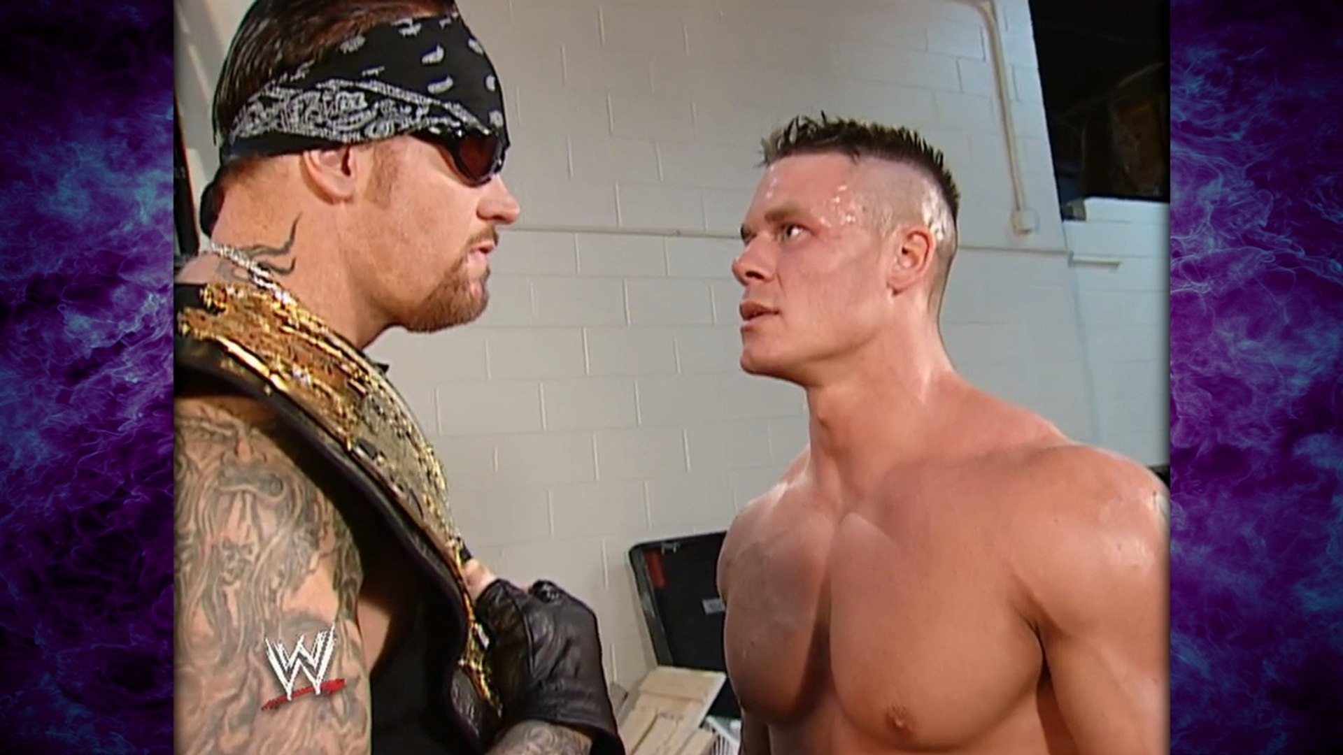 The Undertaker Confronts & Congratulates John Cena Backstage 6/27/02 -  video Dailymotion