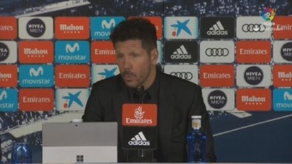 Simeone: "No me voy contento, porque queríamos ganar"