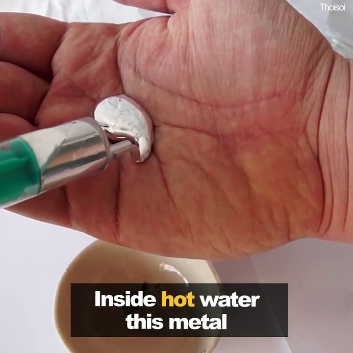 Ce metal fond dans la main - Gallium