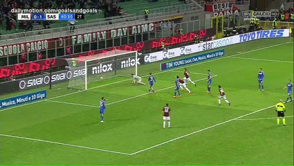 Nikola Kalinic Goal HD - AC Milan 1 - 1 Sassuolo - 08.04.2018 (Full Replay)