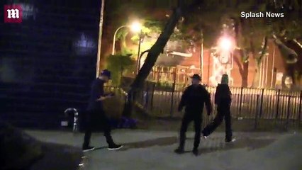 Leonardo Dicaprio was seen chasing a visibly upset Lorena Rae outside of a club