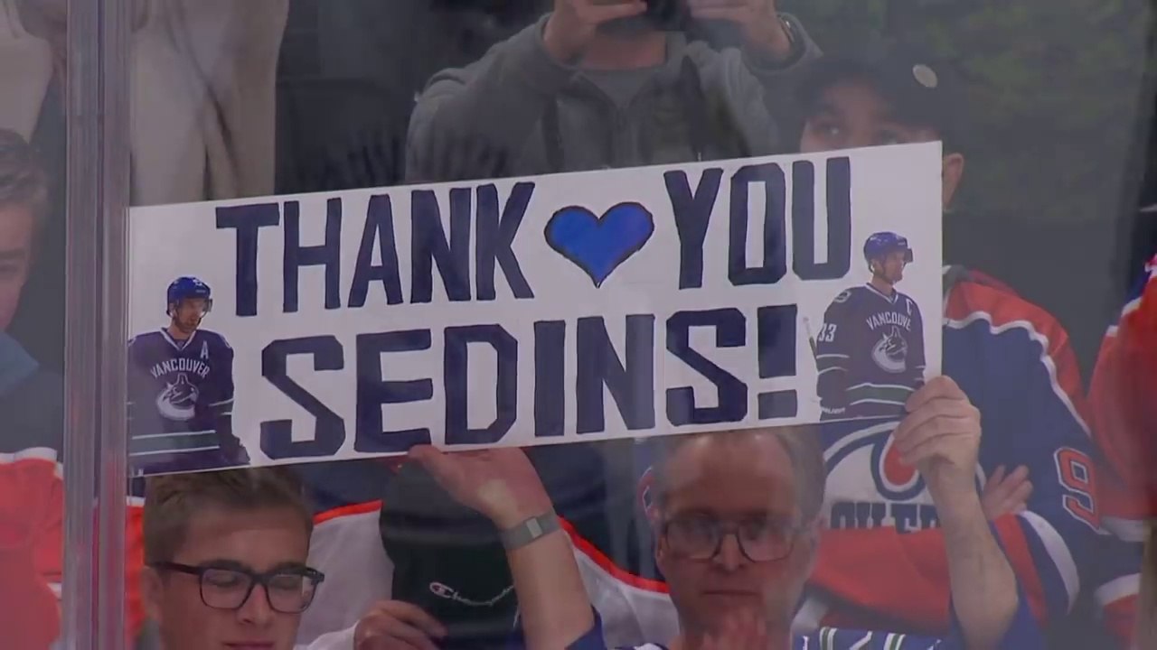 Sedins close amazing career with family on the bench HD