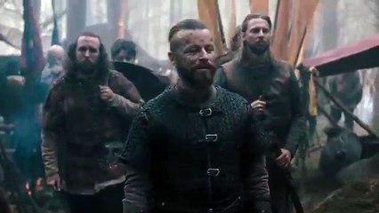 Vikings | Harald and Halfdan sing before battle {S05E10} {mid-finale opening scene}