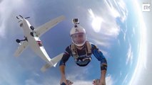 Amazing Footage Of 360 Degree Skydive