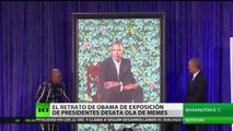 ¿Seis dedos? Un retrato de Obama en una exposición sobre los presidentes provoca una ola de memes