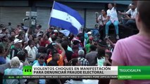 Violentos choques en Honduras en manifestación contra el fraude electoral