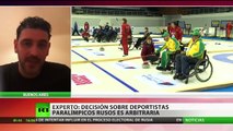 Decisión sobre atletas paralímpicos rusos: 