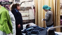 Los civiles heridos en los ataques aéreos turcos en Siria se recuperan en el hospital