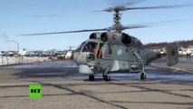 Helicópteros de la Flota del Norte de Rusia inician ejercicios antisubmarinos