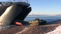 La Flota del Norte de la Armada rusa se entrena en tierras árticas