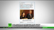 Designan a María Alejandra Vicuña como nueva vicepresidenta de Ecuador