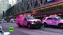 PRIMERAS IMÁGENES: Se registra una explosión en una terminal de autobuses de Nueva York