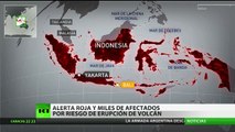 Alerta roja y miles de afectados ante el riesgo de erupción del volcán en Bali