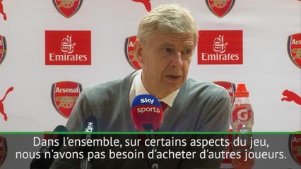 33e j. - Wenger : "Nous n'avons pas besoin d'autres buteurs"