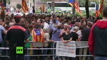 Manifestaciones en Barcelona a favor de la independencia de Cataluña