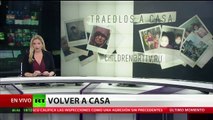 Niños rusos, rescatados de las filas del Estado Islámico se reencuentran con sus familias en Moscú