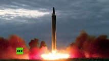 Imágenes del último lanzamiento del misil norcoreano Hwasong-12